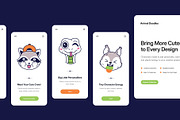 135 Cute Animal Hand-drawn Bundle, an Emoji Icon by Brickclay (Thumbnail 5 of 12)