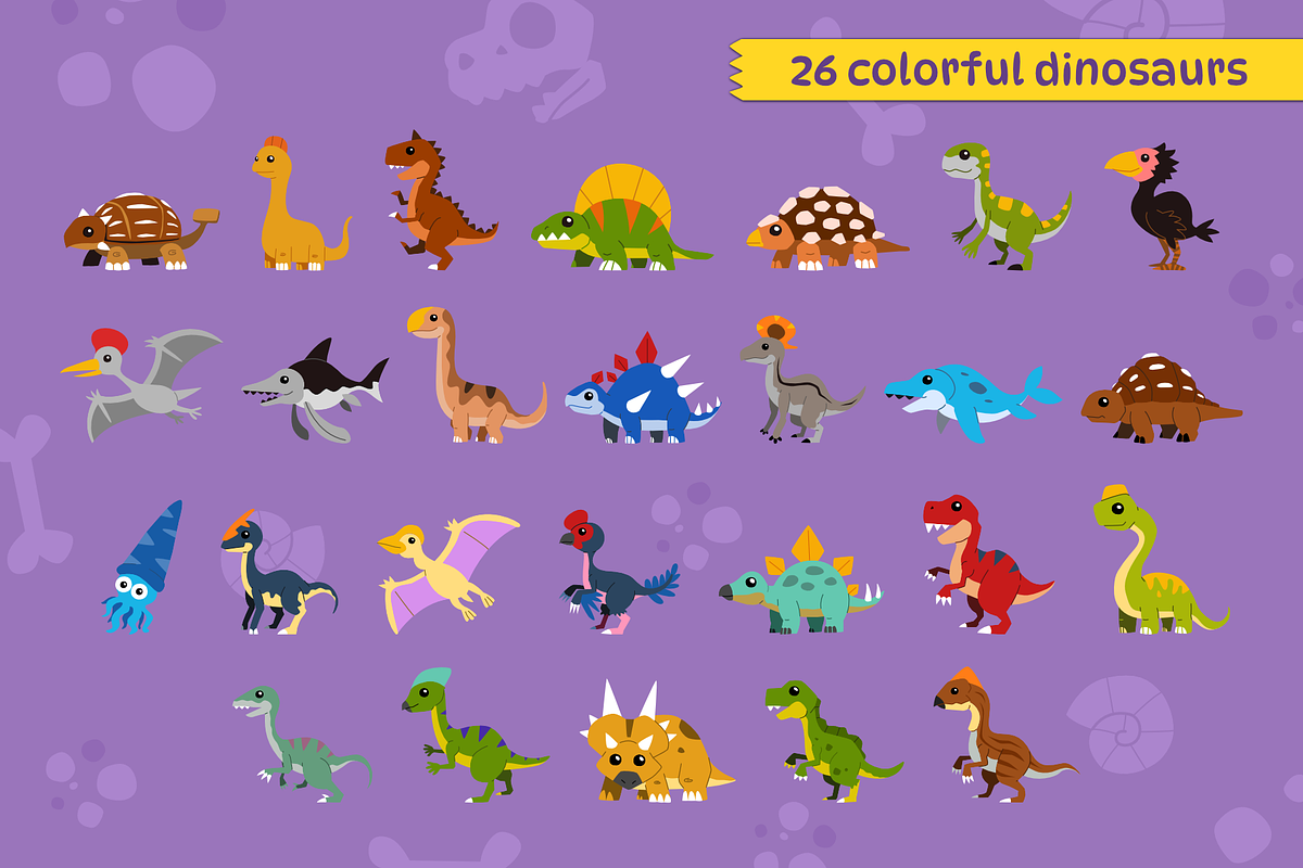 A to Z Prehistoric Dinosaur, an Animal Illustration by arsansp (Photo 2 of 6)