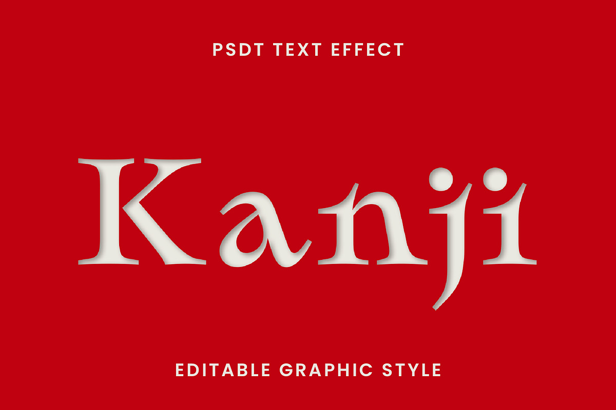 Elegant 3D Japan Text Effect