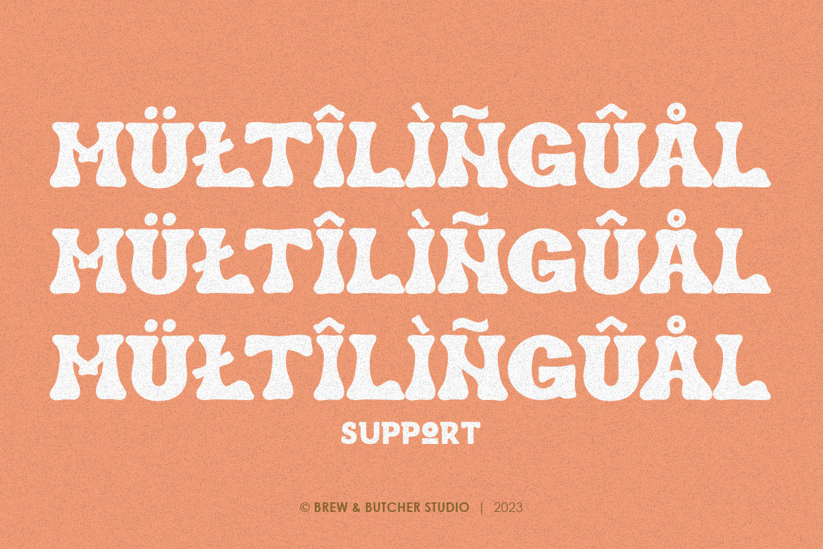 Broeny | Display Typeface, a Sans Serif Font by Brew & Butcher Studio (Photo 5 of 8)