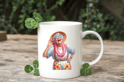 Hawaiian Grandma Funny Summer Png, an Illustration by RobertsArt (Thumbnail 4 of 7)