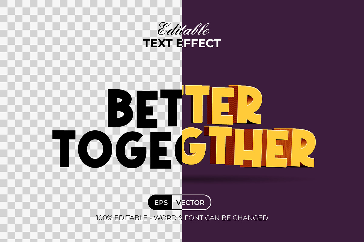 3D Text Effect Yellow Curved Style, a Layer Style Add-On by Mockmenot (Photo 2 of 2)