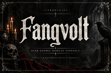 Fangvolt – Dark Gothic Display Font