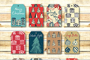 Set of 40 christmas gift tags, a Pattern Graphic by SomStock (Thumbnail 2 of 5)