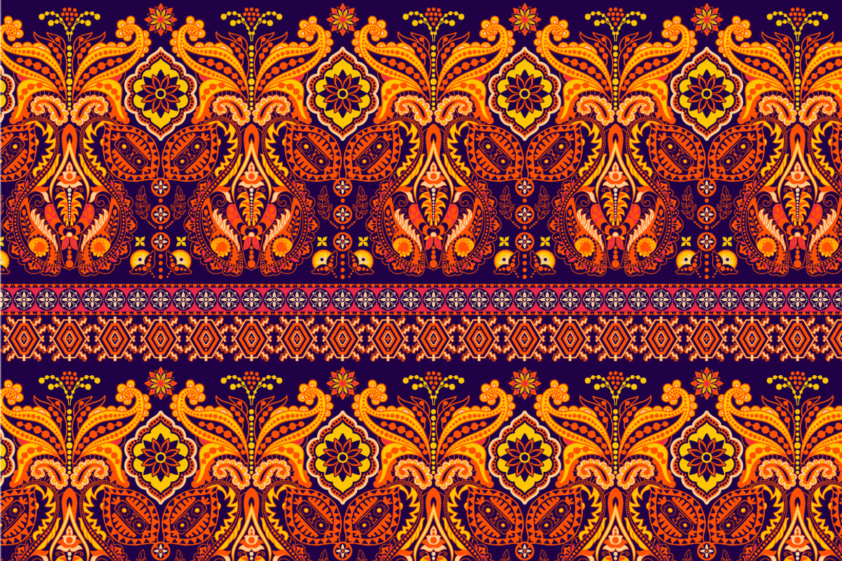 5 Border Indian Patterns, a Pattern Graphic by Sunny_Lion