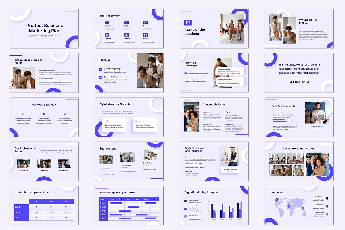 Product Business Marketing Plan, a Presentation Template by BumbleGraph Studio (Photo 2 of 5)