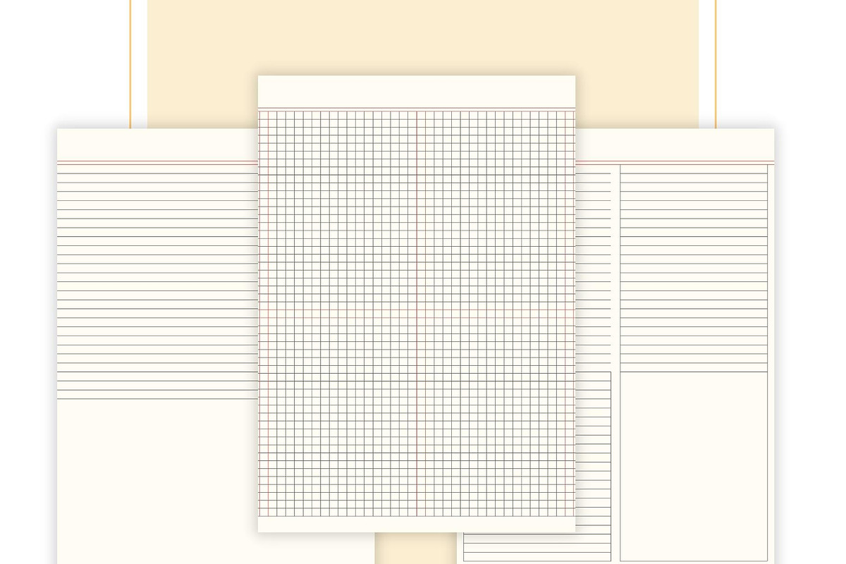 Simple and Minimal Printable Notes, a Stationery Template by CreativeBundlex (Photo 3 of 10)