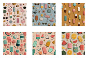 Summer Seamless Repeat Pattern, an Illustration by CreationArt (Thumbnail 2 of 7)