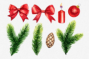 Christmas wreath, a Decorative Illustration by OlyaSenko (Thumbnail 4 of 5)