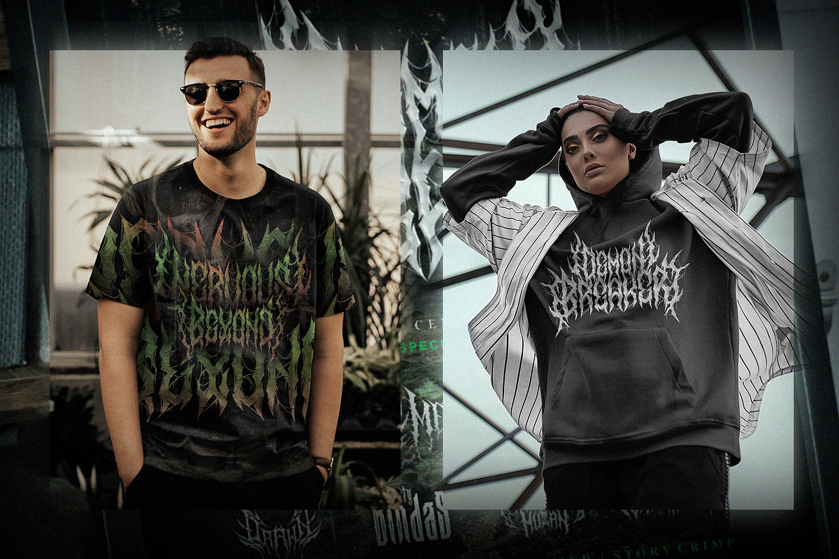 Nervous Beyond | Metal Font, a Blackletter Font by WingBuk (Photo 8 of 12)