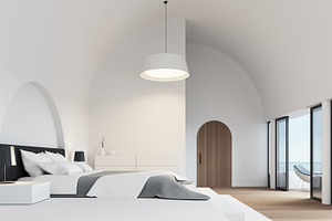 White bedroom luxury modern style