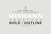 MISHANN TrueType - BOLD & OUTLINE, a Font by west_of_death (Thumbnail 8 of 8)