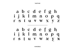 Hanoble - Modern Ligature Serif