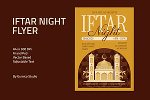 Iftar Night Flyer, a Flyer Template by Gumico Studio.