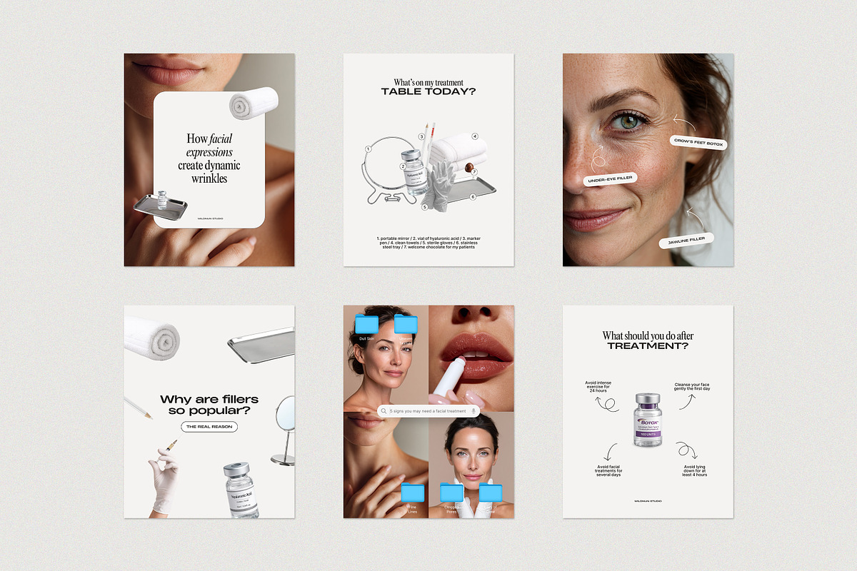 2026 Botox and Filler Instagram, a Social Media Template by Wildnun Studio (Photo 3 of 13)