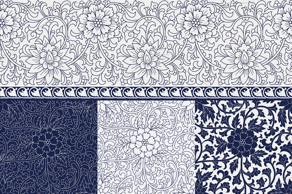 Chinese set 1, a Pattern Graphic by Purple Platypus (Photo 4 of 4)