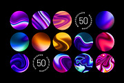 Surreal Waves - 50 Backgrounds, a Background Graphic by assetpro.design (Thumbnail 5 of 11)