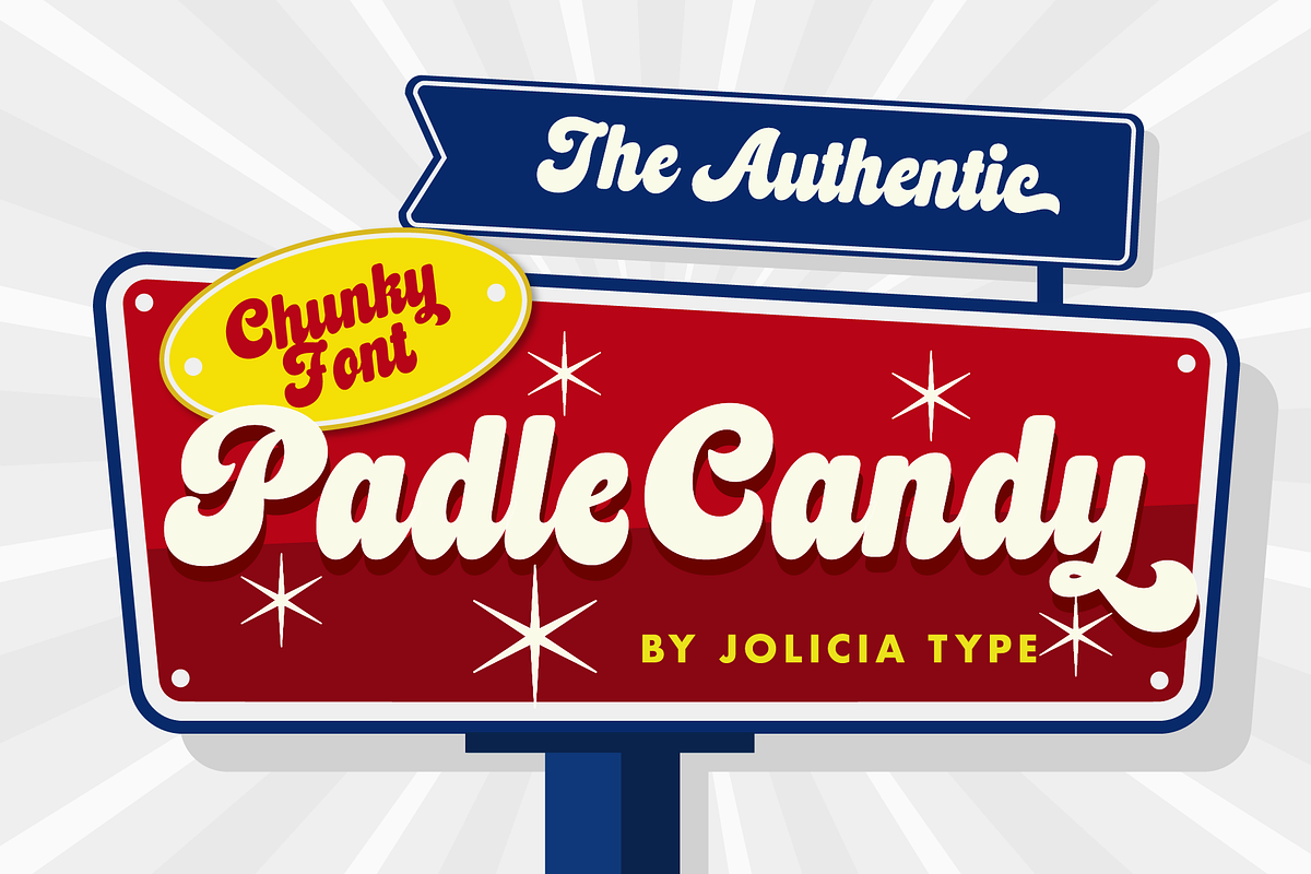 Padle Candy | Chunky Script, a Script Font by Jolicia Type (Photo 1 of 10)