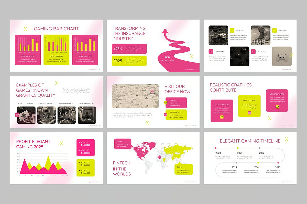 Elegant Gaming Keynote Templates, a Presentation Template by Fit-tee (Photo 3 of 4)
