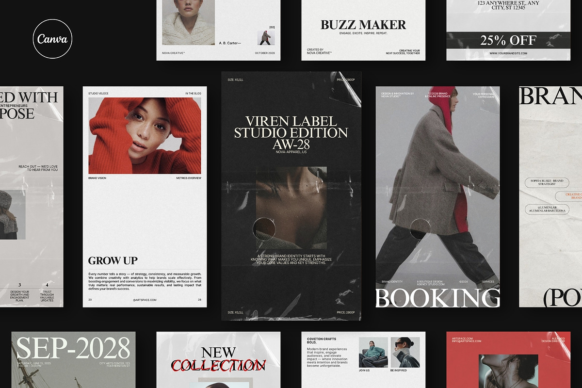 ZUNO | Instagram STORIES Bundle, a Social Media Template by The Aesthetic Studio (Photo 1 of 10)