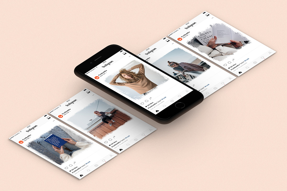 Textured Instagram Masks Collection, a Social Media Template by Design Squad (Photo 5 of 6)