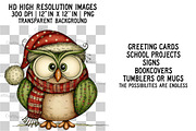 Whimsical Christmas Animals Clipart, an Illustration by Craft Nest (Thumbnail 2 of 6)