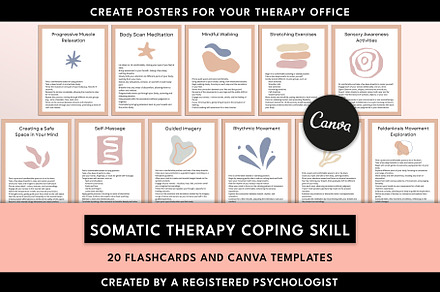 Somatic Therapy Canva Flashcards, a Templates & Theme by Miri Campbell