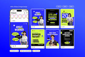 Business Strategy Webinar, a Social Media Template by Izdihaar_Studio