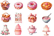 Watercolor Baking Clipart Sublimatio, an Illustration by Designworld (Thumbnail 3 of 4)