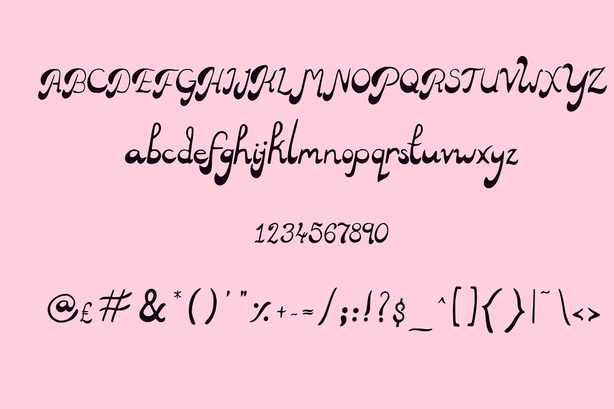 Retro handwritten font, a Font by Charlotte Breedon Design (Photo 5 of 5)
