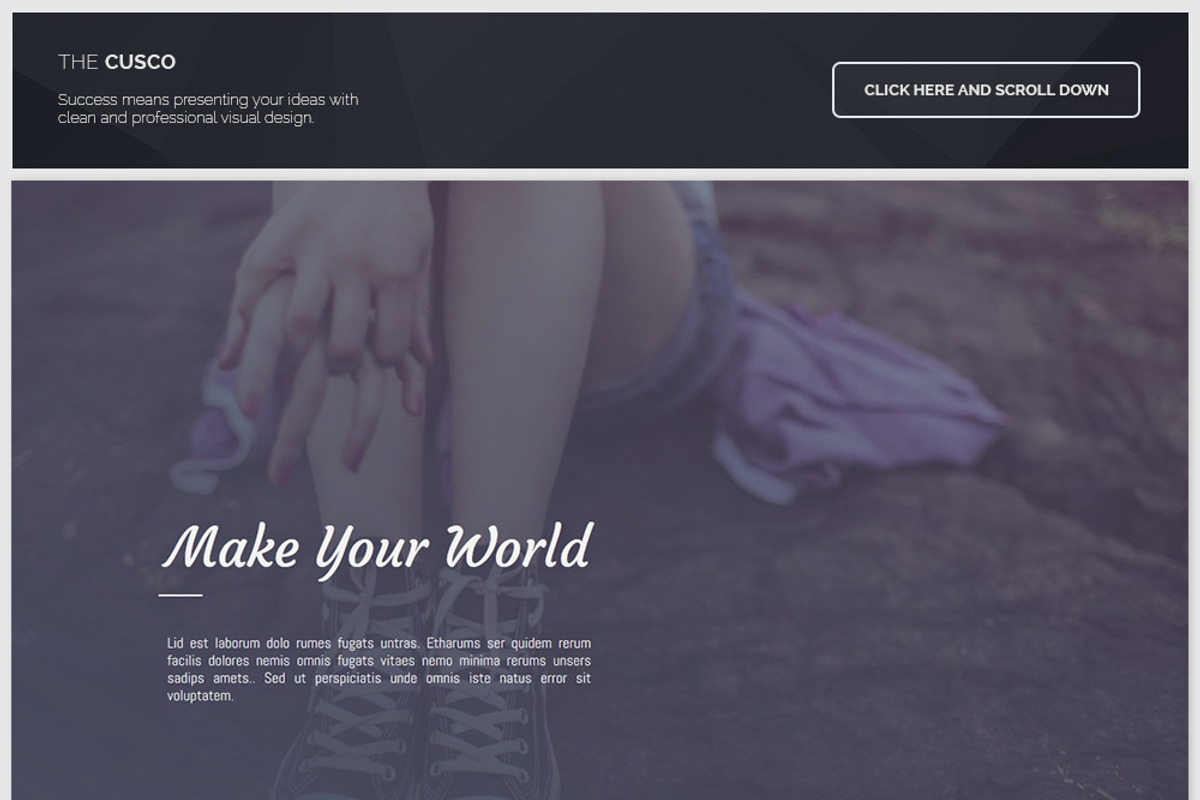 Cusco Minimal Flat Theme, a Presentation Template by Raffel Themes (Photo 2 of 3)
