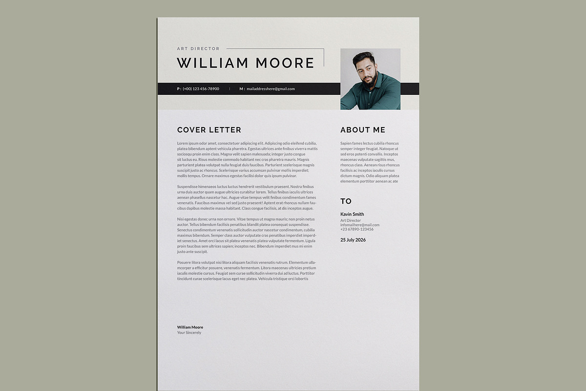 Professional Resume Template | Word preview 4