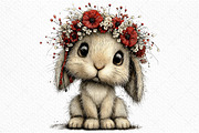 Whimsical Easter Clipart PNG, an Illustration by Craft Nest (Thumbnail 10 of 11)