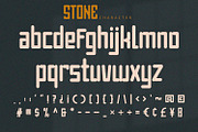 Stone - Condensed Font, a Script Font by Alpaprana (Thumbnail 8 of 9)