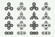 Set of Fidget Spinners Emblems, a Branding & Logo Template by AkimD (Thumbnail 5 of 5)