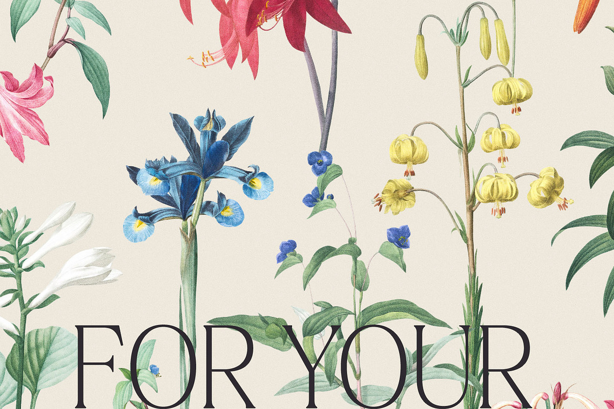 Vintage Botanical Floral Pattern, a Pattern Graphic by likorbut (Photo 11 of 13)