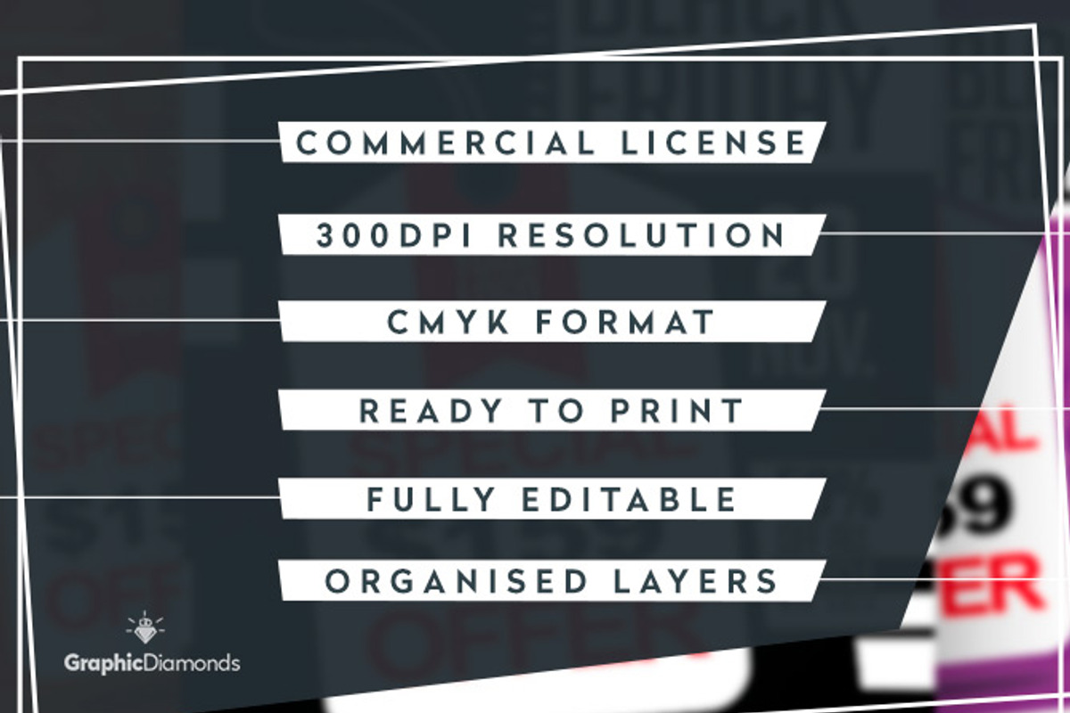 Black Friday Offer Flyer PSD, a Flyer Template by GraphicDiamonds (Photo 4 of 4)