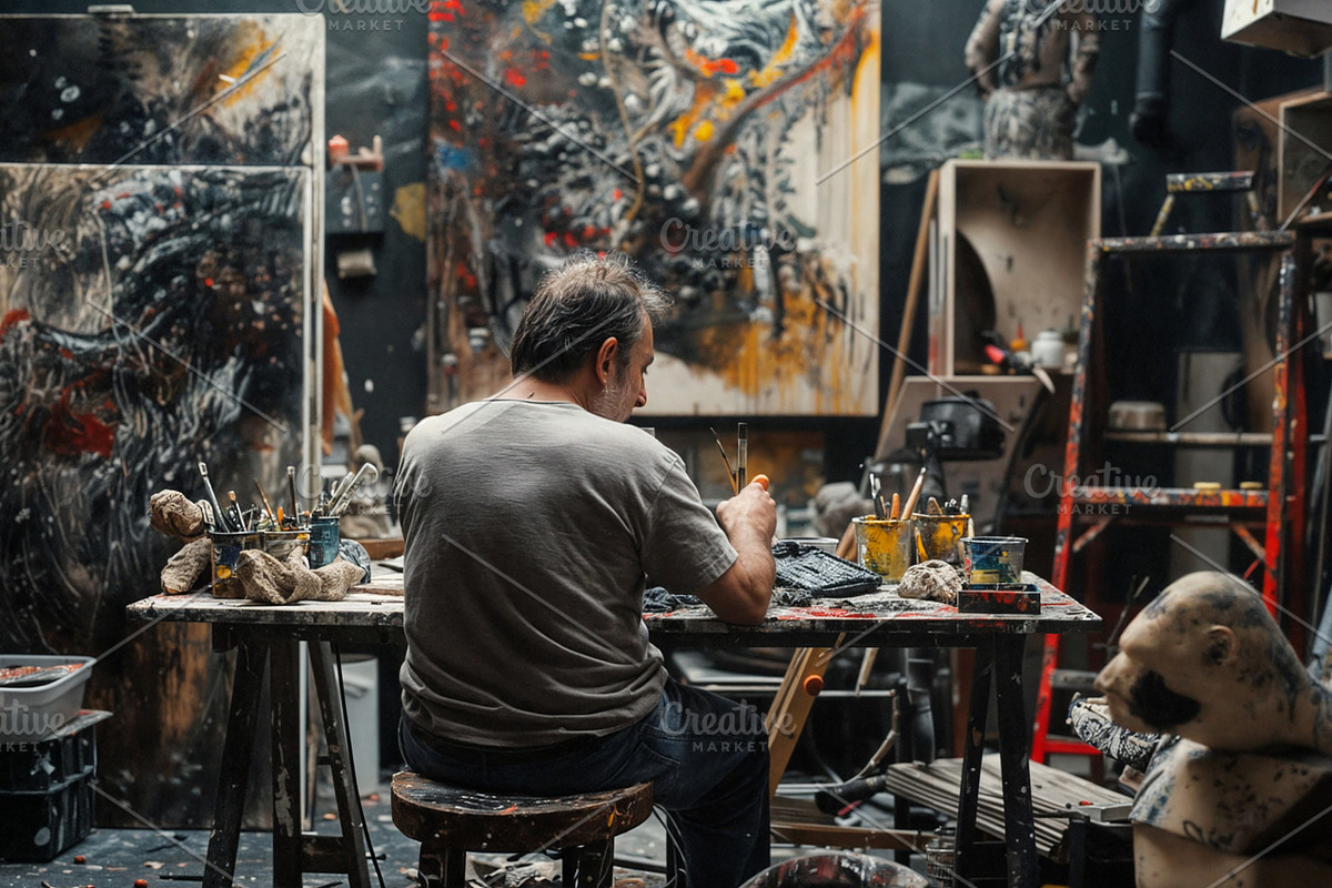 85 Artists in studio, an Arts & Entertainment Photo by Handmadefont (Photo 73 of 88)