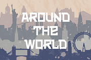 Travel Background with cities, a Work Illustration by Designifty (Thumbnail 1 of 4)