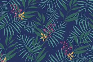 Hawaii Seamless Pattern Set