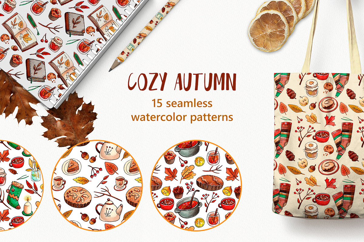 Autumn Watercolor bundle, an Animal Illustration by Ekaterina Goncharova (Photo 6 of 13)