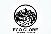 60 Eco Globe Landscape Silhouette, a Technology Illustration by Amazin_art (Thumbnail 11 of 29)