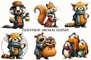 Christmas Animal Clipart, an Illustration by OK Design (Thumbnail 3 of 6)