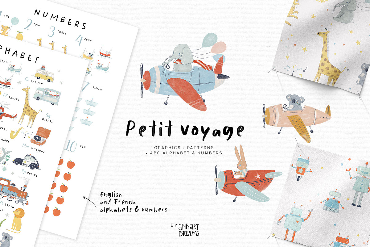 Petit Voyage. Graphics & Patterns, an Animal Illustration by annartdreams (Photo 1 of 14)