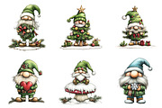 Whimsical Christmas Gnome Clipart, a Graphic by CitraGraphics (Thumbnail 3 of 4)