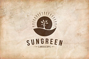 Sun Green Landscape Logo Template, a Branding & Logo Template by vectorwithin (Thumbnail 3 of 3)