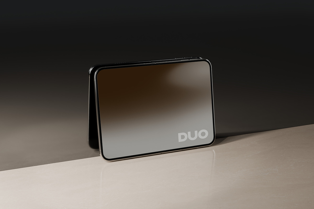 Folded iPhone Duo Mockups, an iPhone Mockup by Design Squad (Photo 3 of 8)