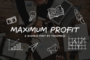 Maximum Profit - Business font, a Sans Serif Font by TokoPress (Thumbnail 1 of 10)