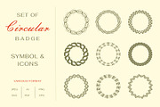 Abstract Circular Frame Set, a Branding & Logo Template by Buqancreative (Thumbnail 1 of 2)