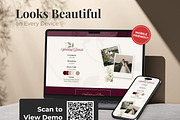 Dark Burgundy Wedding Website, a Landing Page Template by Everyday Perfection (Thumbnail 5 of 13)